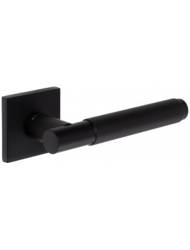 Дверная ручка Extreza Hi-tech Slim "TUBA" 126 на розетке R15 черный F22