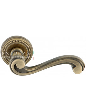 Дверная ручка Extreza "LINA" (Лина) 313 на розетке R03 матовая бронза F03
