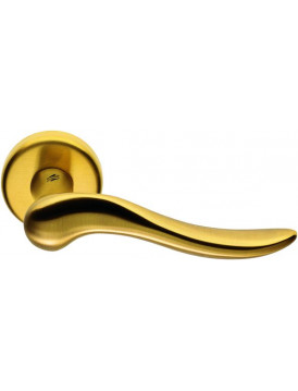 Дверная ручка на круглой розетке Colombo Peter ID11 OM матовое золото