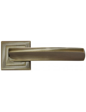Дверная ручка на квадратной розетке RUCETTI RAP 11-S AB античная бронза