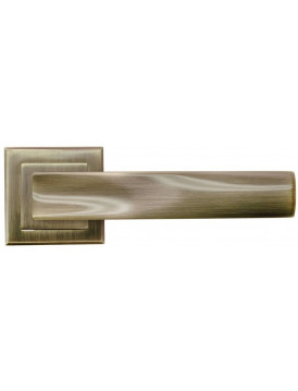 Дверная ручка на квадратной розетке RUCETTI RAP 14-S AB античная бронза
