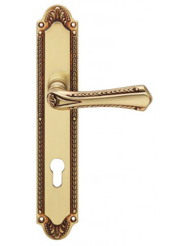 Дверная ручка Linea Cali на планке "SISSI" 1400 PL Yale OF франзуское золото