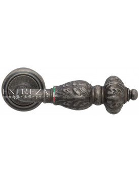 Дверная ручка Extreza "TESLA" (Тесла) 315 R01 античное серебро F45