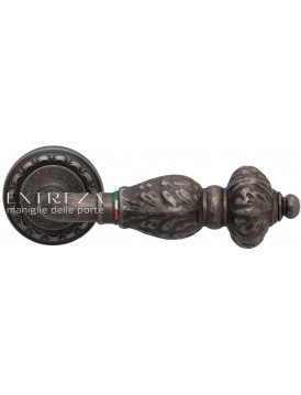 Дверная ручка Extreza "TESLA" (Тесла) 315 R02 античное серебро F45