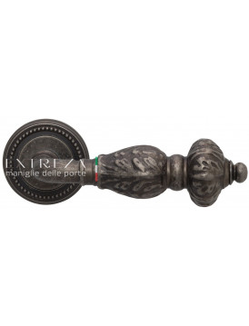 Дверная ручка Extreza "TESLA" 315 R03 античное серебро F45