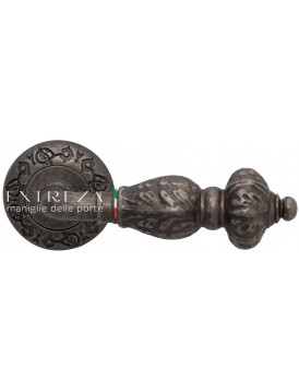 Дверная ручка Extreza "TESLA" 315 R04 античное серебро F45