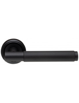 Дверная ручка Extreza "TUBA" (Туба) 126 на розетке R01 черный F22