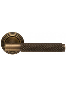 Дверная ручка Extreza "TUBA" (Туба) 126 на розетке R05 матовая бронза F03