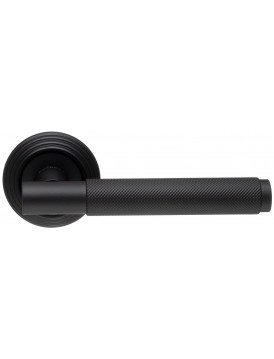 Дверная ручка Extreza "TUBA" (Туба) 126 на розетке R05 черный F22