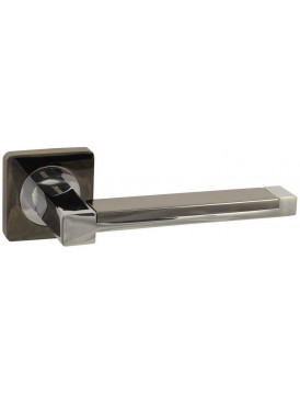 Дверная ручка Vantage V05 на квадратной розетке BN/CP черный никель / хром