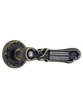 Ручка дверная ADC Verona-R на круглой розетке (античная бронза)