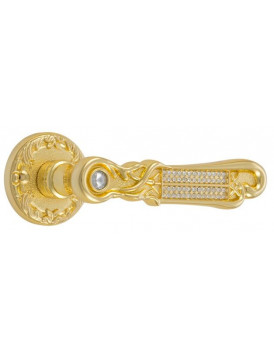 Ручка дверная ADC Verona-R на круглой розетке (золото)